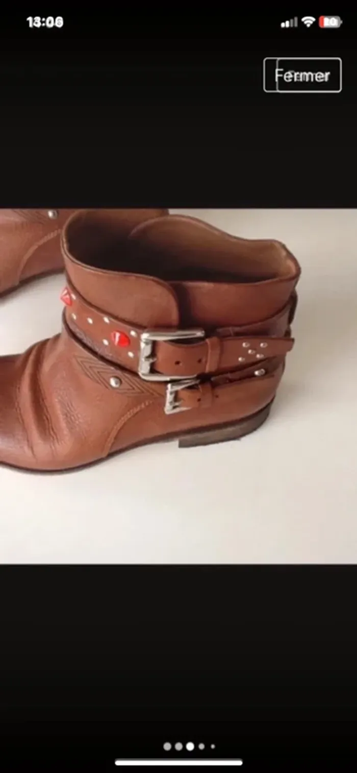 Boots bottines marron - photo numéro 3