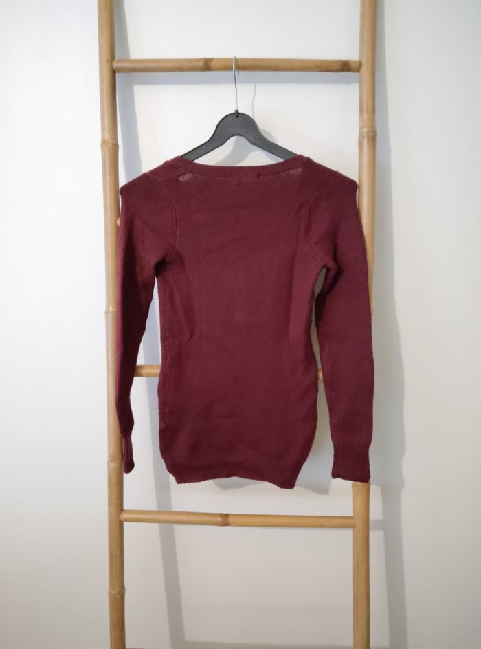 Pull bordeaux jennyfer - photo numéro 2