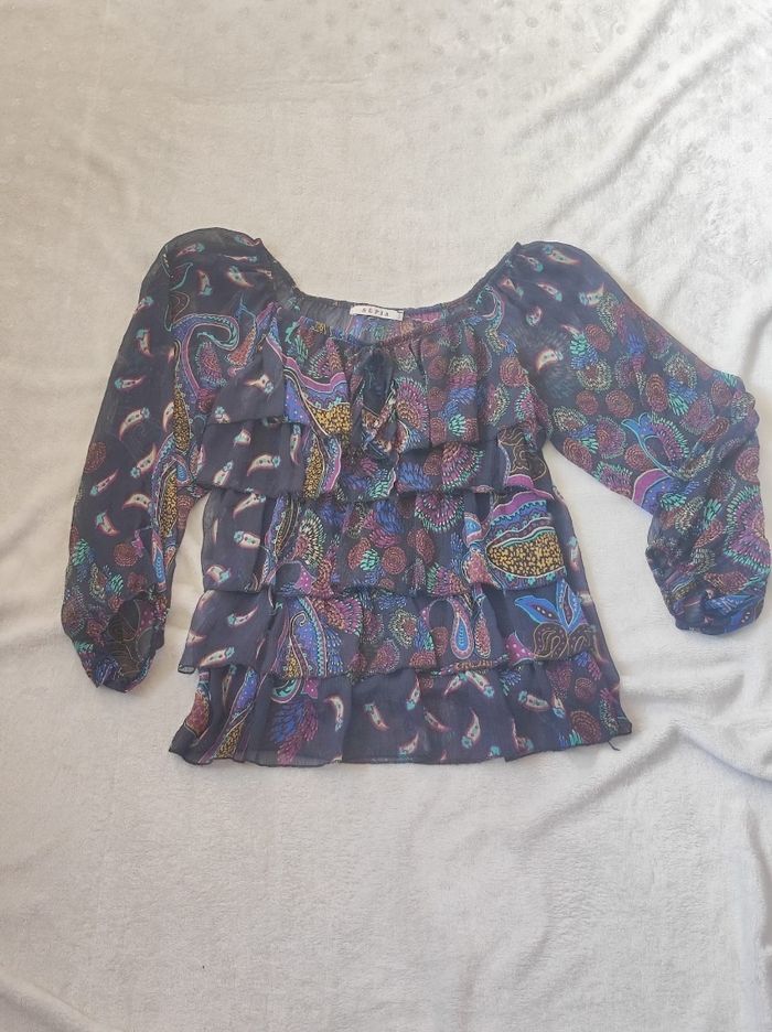 Blouse imprimée taille unique - photo numéro 2