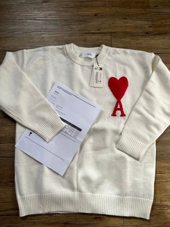 Pull Ami Paris blanc