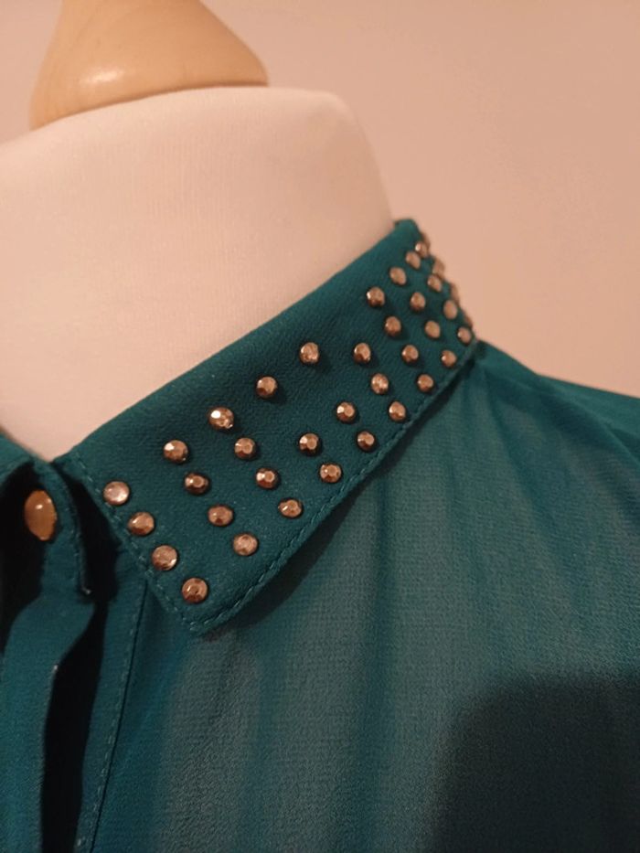 Chemise transparente boutonnée Orcelly taille M 38 - photo numéro 7