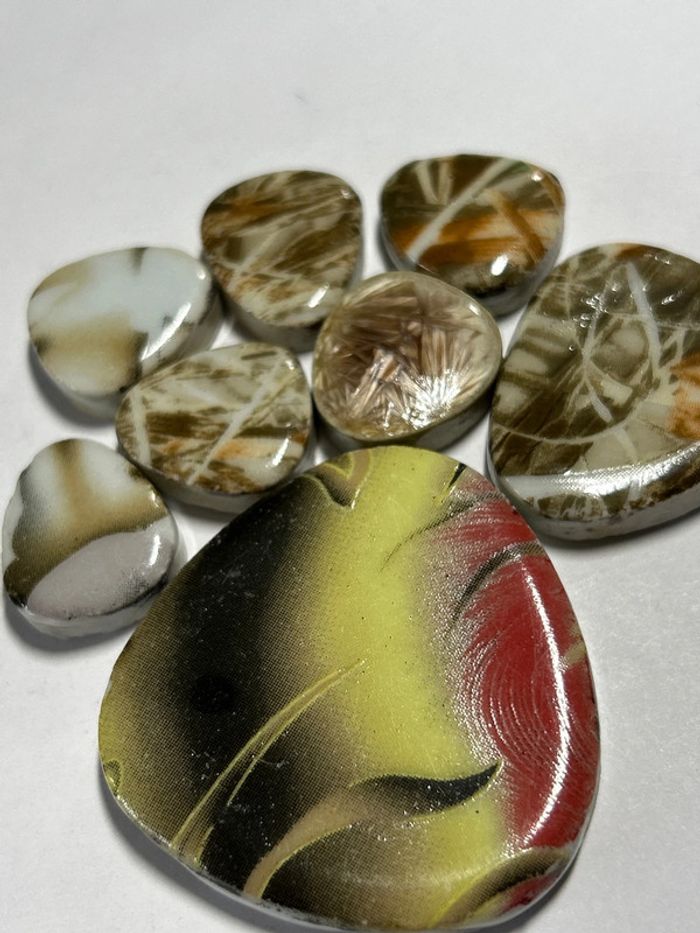 B55, fin de stock, cabochons en céramique