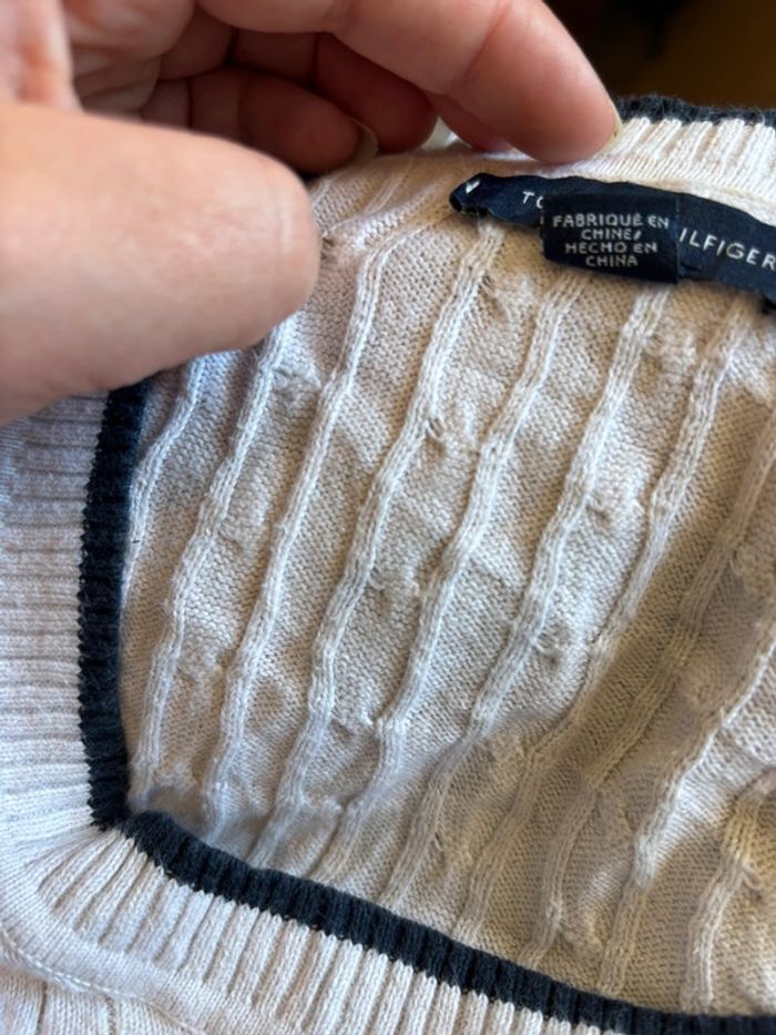 Pull fin col rond Tommy Hilfiger taille L - photo numéro 9