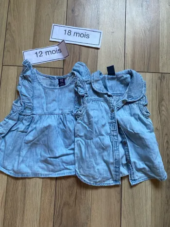 Blouse chemises sans manches gap 12 18
