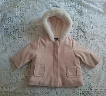 Manteau bébé rose doublé fourrure KIABI 3 mois - neuf