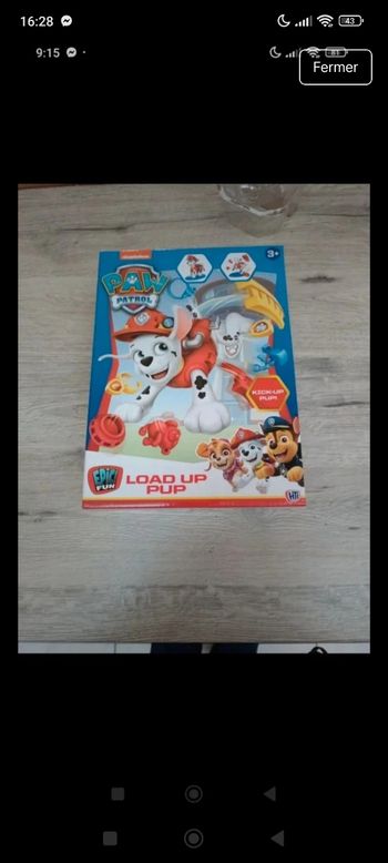 Jeu pat patrouille paw patrol neuf non ouvert style bourricot