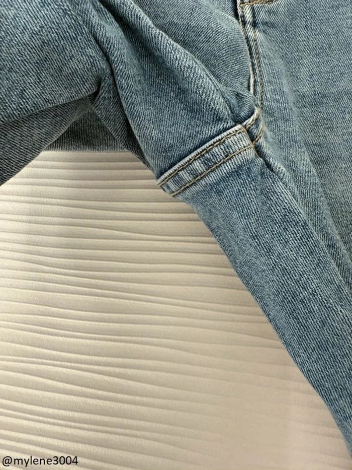 Jean slim skinny droit bleu clair brut uni basique simple - photo numéro 5