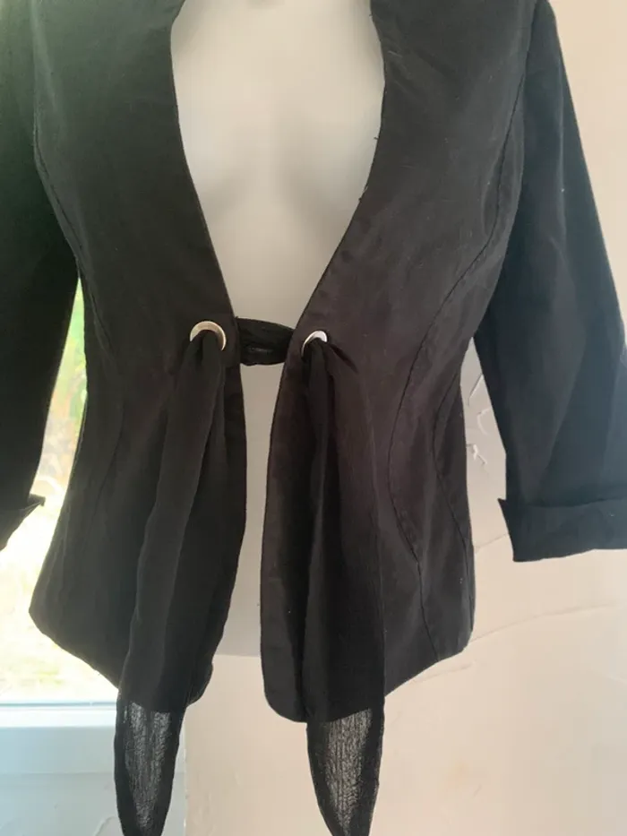 Blazer noir attaché original Jacqueline Riu taille 42 - photo numéro 5