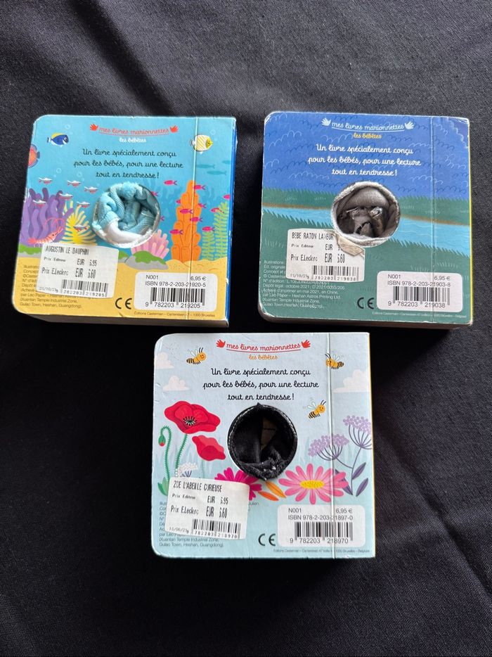 Lot de 3 petits livres marionnettes animaux - photo numéro 5