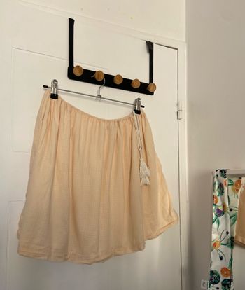 Jupe en coton etam beige abricot beige à nouer avec lien