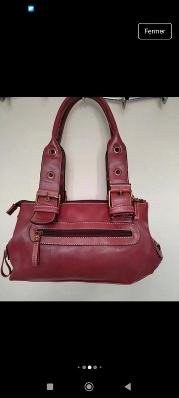 Sac à main similicuir cuir épaules vintage dressing - photo numéro 2