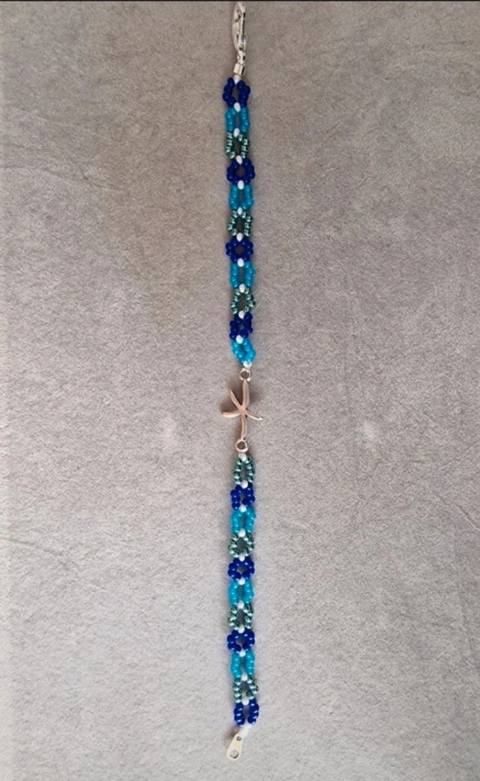 Bracelet thème vacances/été étoile de mer - photo numéro 4