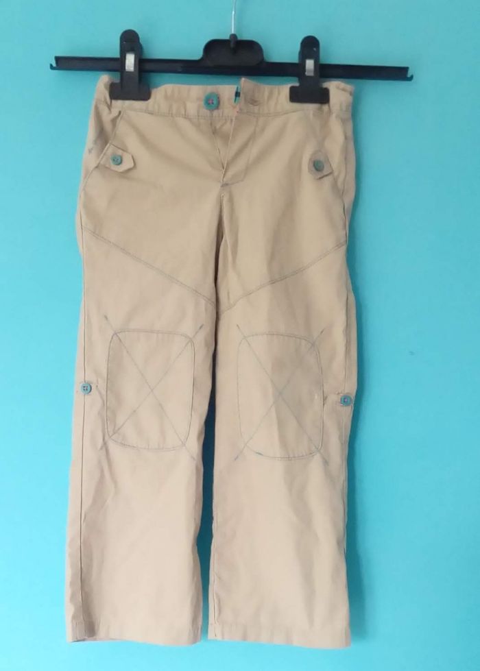 🦁 Pantalon léger beige Quechua garçon 4 ans 🦁