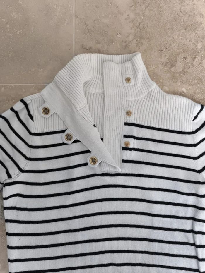 Pull-over coton col boutonné femme Lauren Ralph Lauren taille M - photo numéro 5