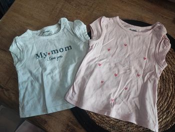 Lot tee shirt fille 3 mois