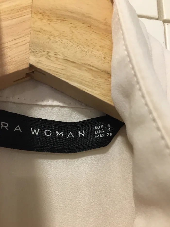 Blouse sans manche rose poudré Zara - photo numéro 6