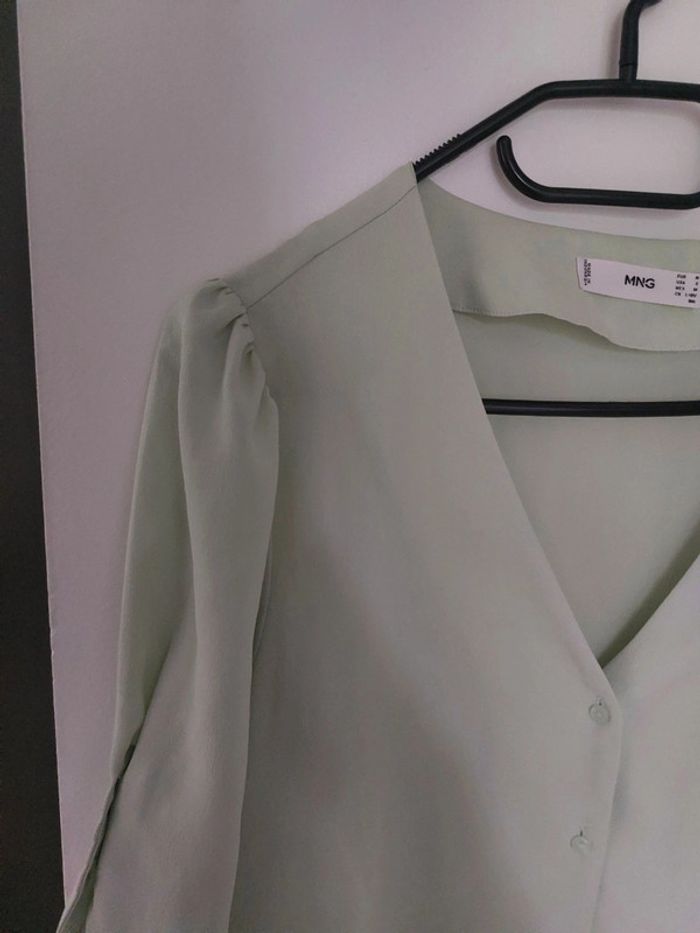 Blouse Mango verte - photo numéro 2