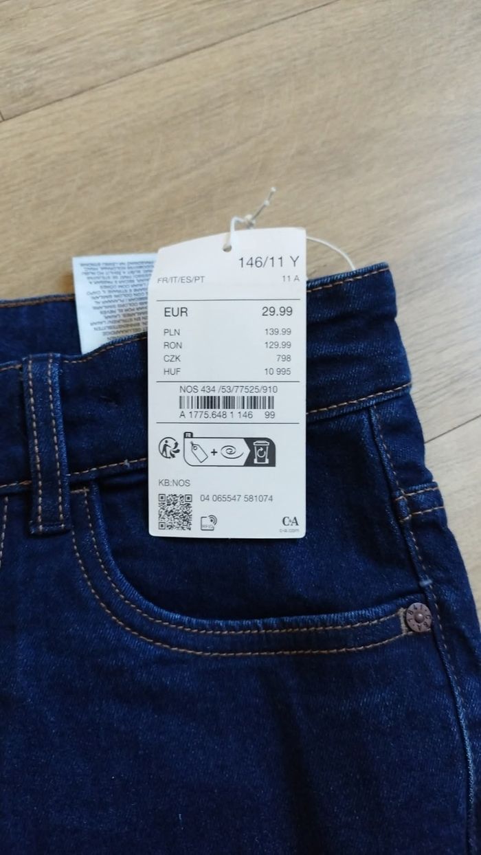 Pantalon / jeans fille taille 146.  11 ans - photo numéro 2