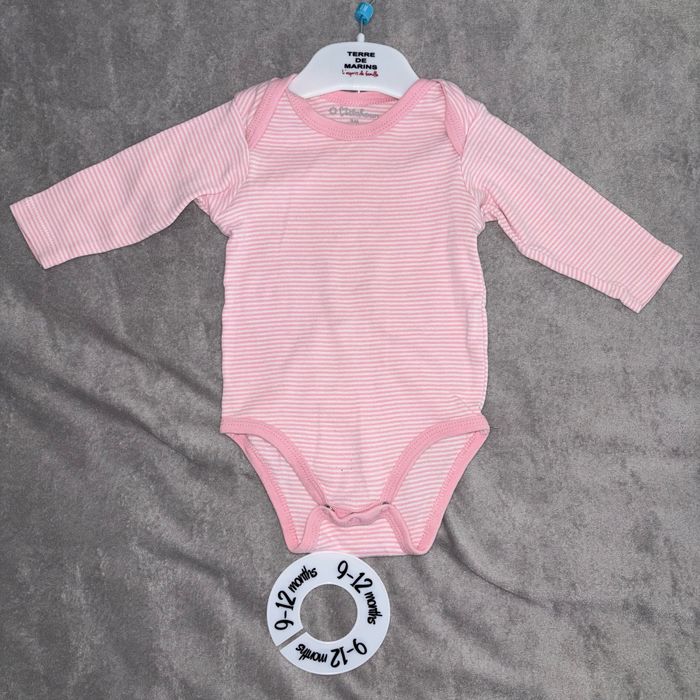 Lot bodies manches longues bebe fille 9 mois - photo numéro 4