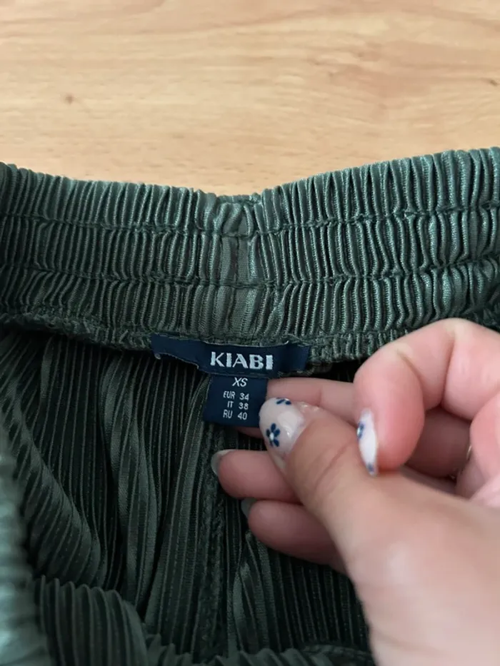 Short plissé vert Kiabi - photo numéro 7