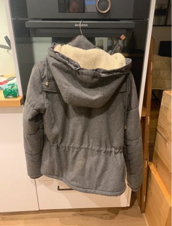 Blouson chaud hiver gris