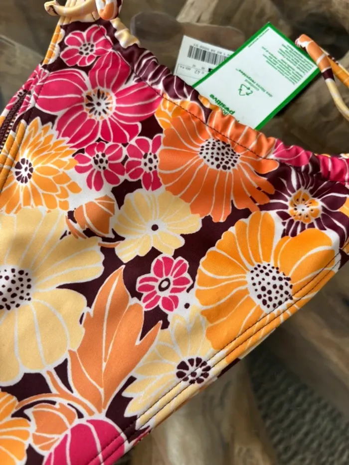 Bas de maillot de bain Pimkie fleurs - photo numéro 2