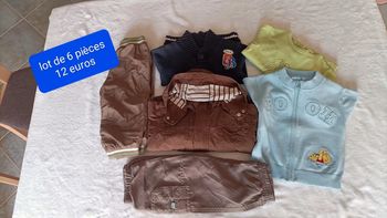 Lot garçon 18 mois 6 pièces Bon état
