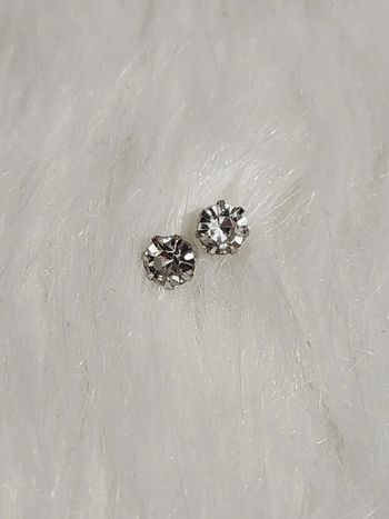 💎Boucles d'oreilles Pierre zirconium Blanches 💎