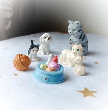 Animaux animal pet cat kitten Kitty pocket chat chien dog mattel kinder puppies blanc gris