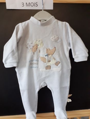 Pyjama grenouillère mixte 3 mois - Absorba