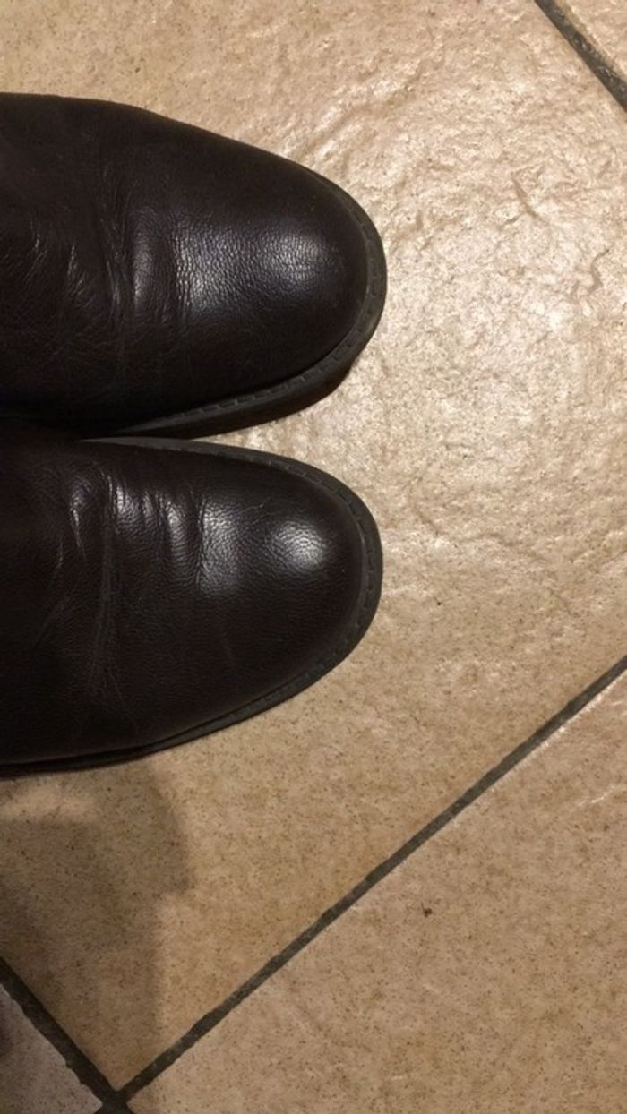 Bottes marron en cuir - photo numéro 3