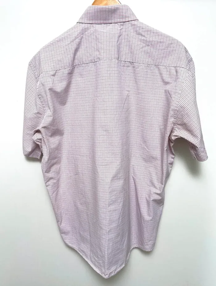 Checkered shirt Pink White Yves Dorsey Mens size XXL - photo numéro 2