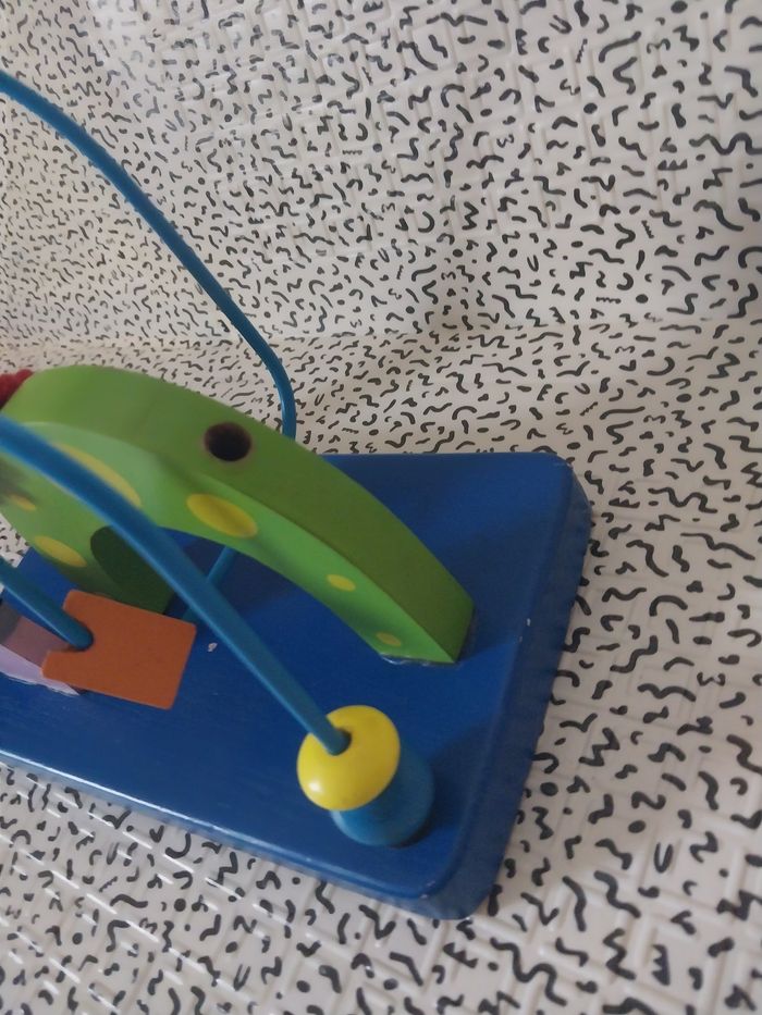 Jouet d’éveil en bois – Chat & souris - photo numéro 3