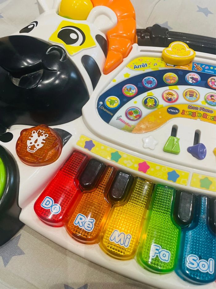Jungle Rock - Piano Zèbre touches lumineuses Vtech - photo numéro 11