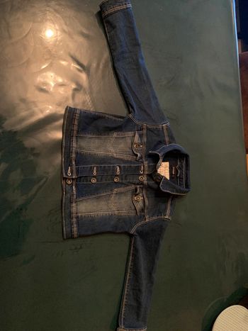 Veste en jean in extenso