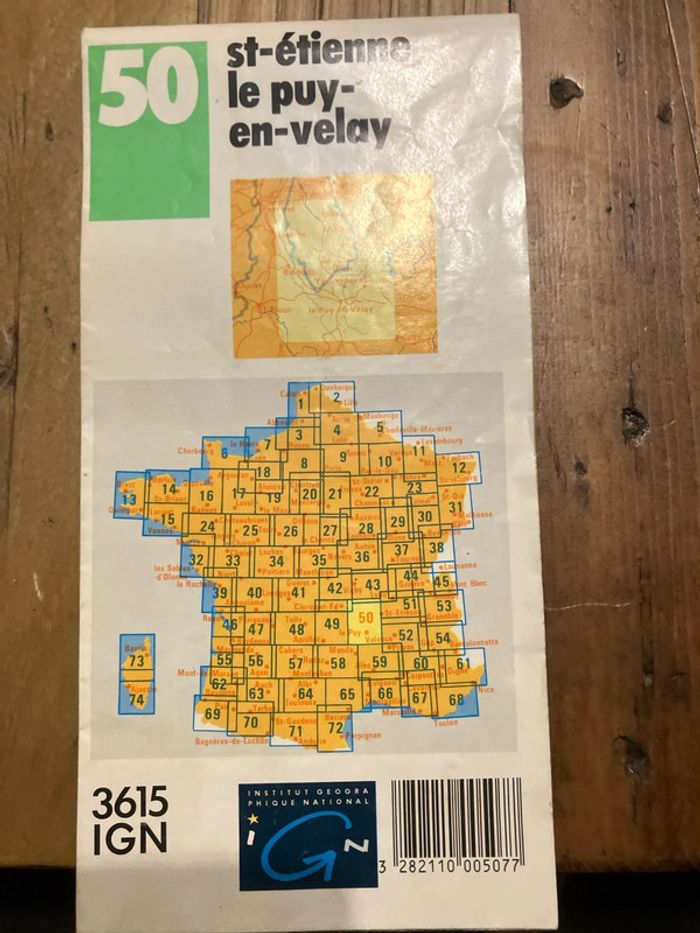 Carte routière saint Etienne le puy - photo numéro 2