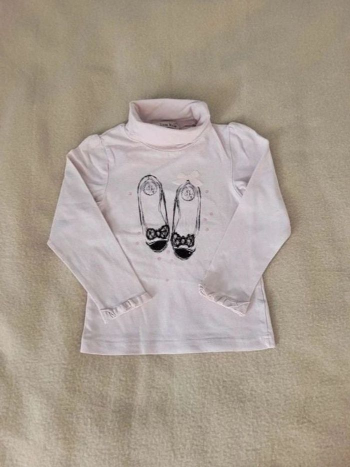 pull col roulé lisa rose 3 ans 94 cm