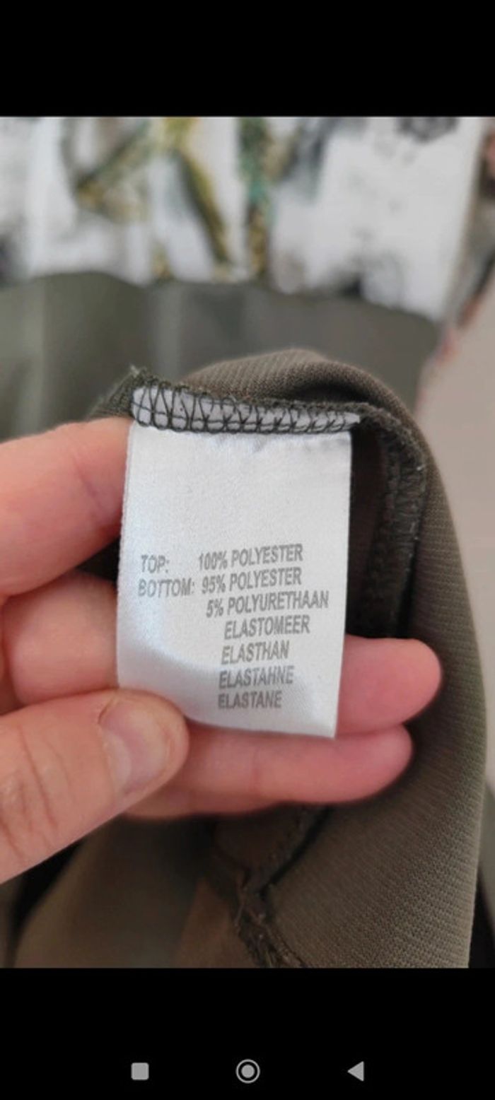 Robe moulante coupe crayon taille 46 kaki - photo numéro 5