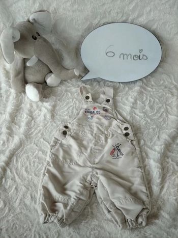 Salopette doublée Garçon 6 mois Petit Kimbaloo voiture