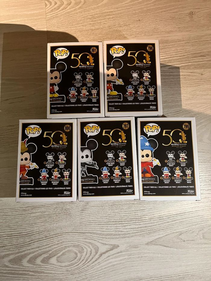 Lot 5 funko Pop Mickey Mouse 50 ans - Walt Disney - photo numéro 4