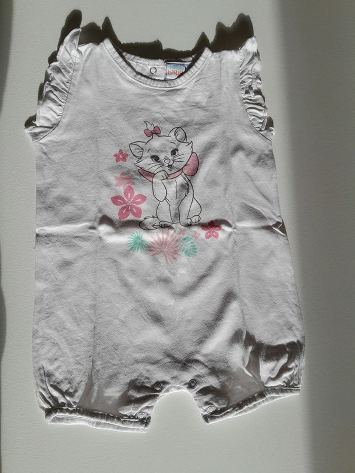 Combi short fille disney "Marie". 12 mois