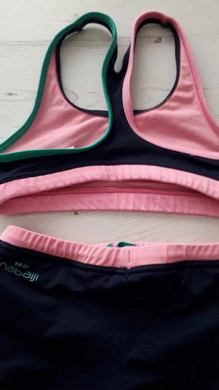 Maillot de bain fille 2 pièces nabaiji 8 ans - photo numéro 3