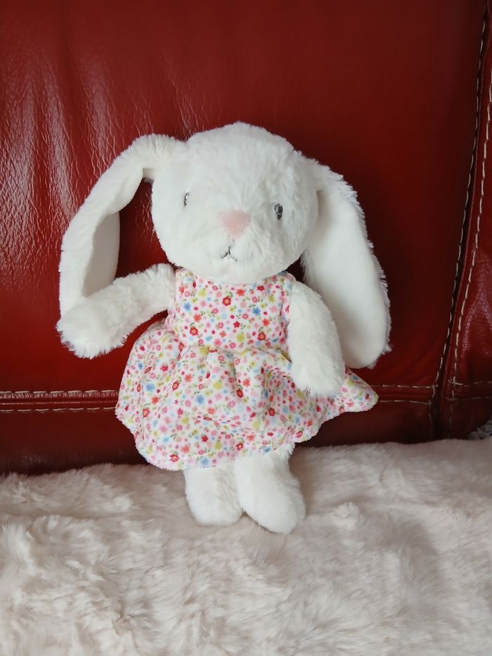Pommette:Peluche Miss Lapinou *robe fleurie - photo numéro 9