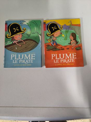 lot 2 livres "Plume le pirate" CP / CE1
