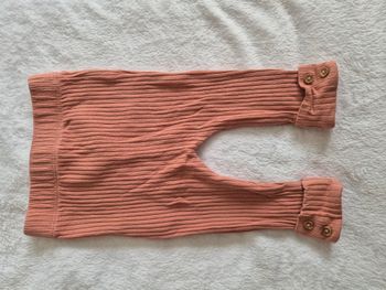 Legging côtelé rose bébé fille 6 mois Kiabi