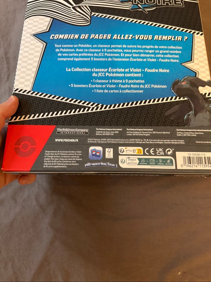 Pokémon coffret classeur foudre noire EV10.5 - photo numéro 5
