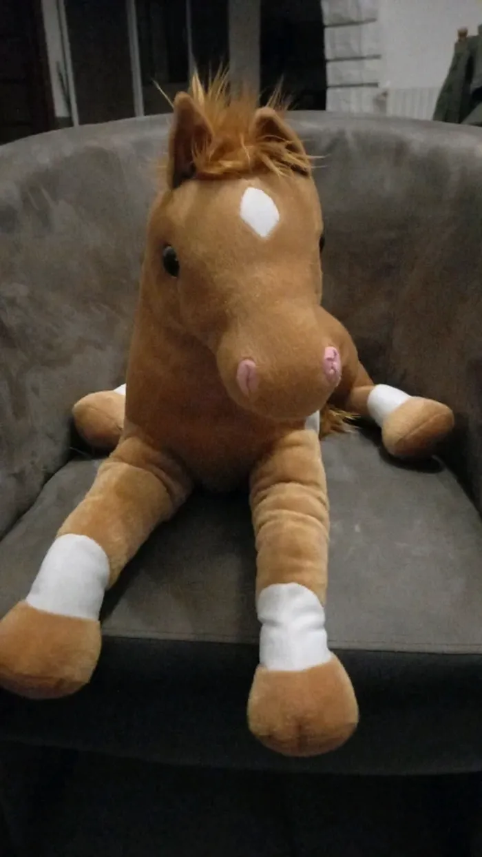 Cheval peluche