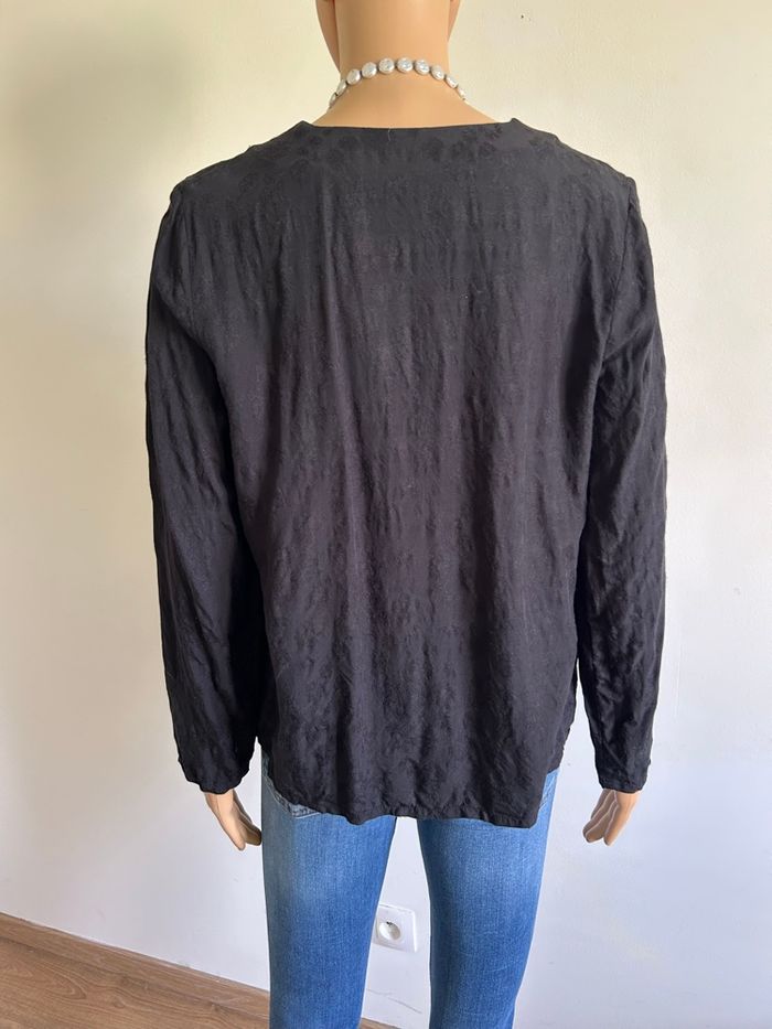 Blouse noire à manches longues Karl Marc John taille S TBE - photo numéro 5