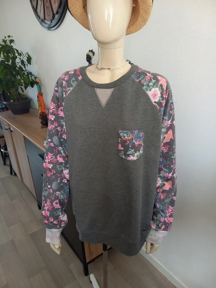 Pull gris L