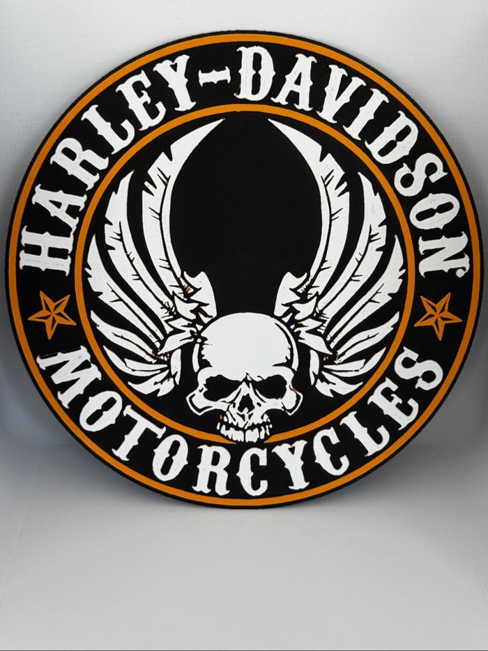 Hueforge vintage Harley Davidson